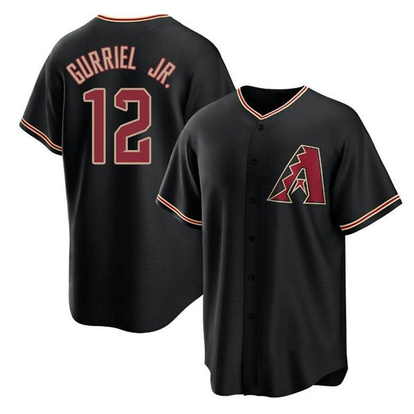 Arizona Diamondbacks #7 Corbin Carroll Number 2021 Gold City Connect Cool Base Stitched Baseball Jersey