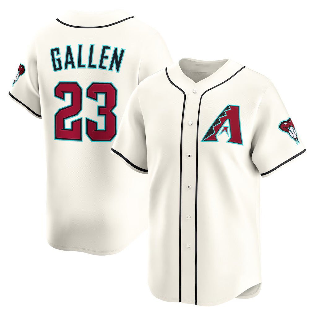 Arizona Diamondbacks #23 Zac Gallen Cream Home Limited Player Baseball Jersey