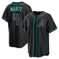 Arizona Diamondbacks #4 Ketel Marte Black Alternate Replica Baseball Jersey