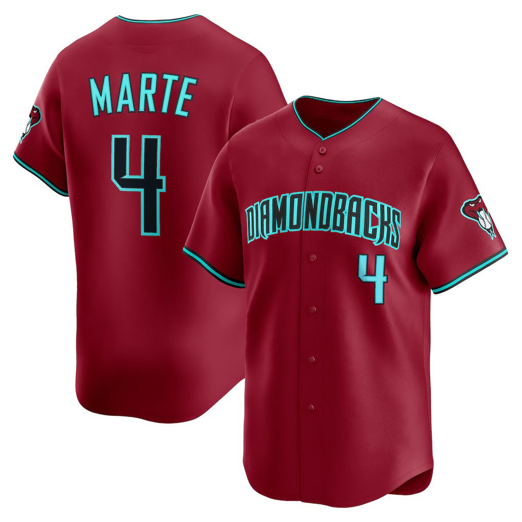 Arizona Diamondbacks #4 Ketel Marte Red Alternate 2 Limited Player Baseball Jersey