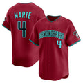 Arizona Diamondbacks #4 Ketel Marte Red Alternate 2 Limited Player Baseball Jersey
