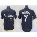 Arizona Diamondbacks #7 Corbin Carroll Black 'Gothic Desert Fang Edition' Vapor Limited Stitched Baseball Jersey