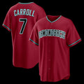 Arizona Diamondbacks #7 Corbin Carroll Crimson Alternate 2 Replica Baseball Jersey
