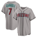 Arizona Diamondbacks #7 Corbin Carroll Gray Road Replica Baseball Jersey