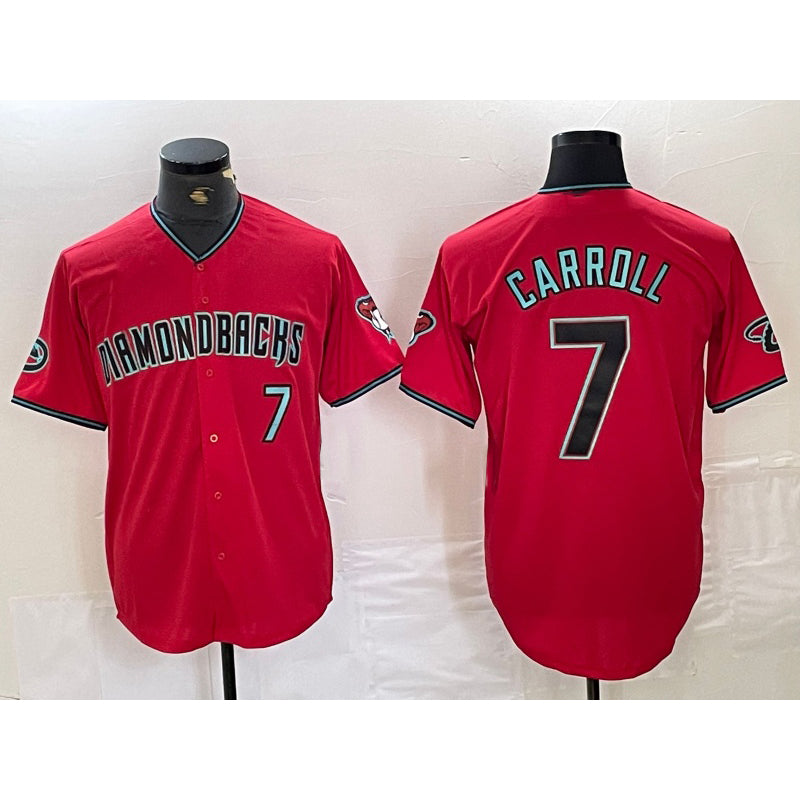 Arizona Diamondbacks #7 Corbin Carroll Red 2024 Cool Base Stitched Baseball Jersey