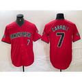 Arizona Diamondbacks #7 Corbin Carroll Red 2024 Cool Base Stitched Baseball Jersey