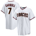 Arizona Diamondbacks #7 Corbin Carroll White Cool Base Stitched Baseball Jersey