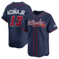 Atlanta Braves #13 Ronald Acuña Jr. Navy 2025 Speedway Classic Alternate Limited Stitched Baseball Jersey