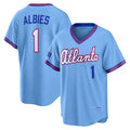 Atlanta Braves #1 Ozzie Albies Powder Blue 2026 City Connect Stadium Baseball Jersey