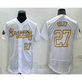 Atlanta Braves #27 Austin Riley Number White 2022 All Star Stitched Flex Baseball Jersey