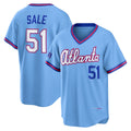 Atlanta Braves #51 Chris Sale Powder Blue 2026 City Connect Stadium Baseball Jersey
