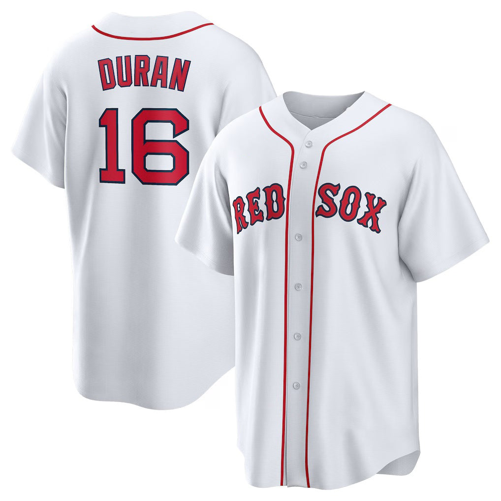 Boston Red Sox #16 Jarren Duran White Home Replica Player Baseball Jersey