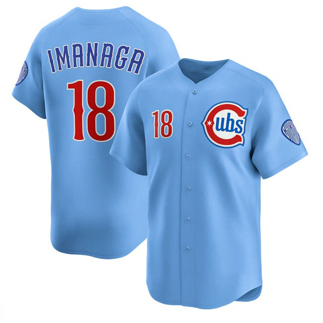 Chicago Cubs #18 Shōta Imanaga Blue 2024-25 2nd Alternate Limited Stitched Baseball Jersey