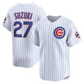 Chicago Cubs #27 Seiya Suzuki White Home Limited Player Baseball Jersey