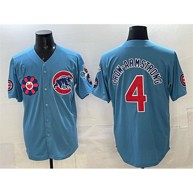 Chicago Cubs #4 Pete Crow-Armstrong Blue 2025 Tokyo Series 2nd Alternate Limited Stitched Baseball Jersey