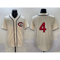 Chicago Cubs #4 Pete Crow-Armstrong Cream Field of Dreams Cool Base Stitched Baseball Jersey