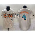 Chicago Cubs #4 Pete Crow-Armstrong Cream 'Graffiti North Side Edition' Vapor Premier Limited Stitched Baseball Jersey