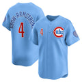 Chicago Cubs #4 Pete Crow-Armstrong Light Blue Alternate Limited Player Baseball Jersey
