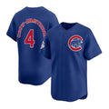 Chicago Cubs #4 Pete Crow-Armstrong Royal Limited Stitched Baseball Jersey