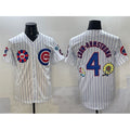 Chicago Cubs #4 Pete Crow-Armstrong White 2025 Tokyo Series Limited Stitched Baseball Jersey