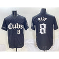 Chicago Cubs #8 Ian Happ Black 'Gothic North Side Edition' Vapor Premier Limited Stitched Baseball Jersey