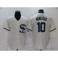 Chicago White Sox #10 Yoan Moncada 2021 Cream Field of Dreams Name Cool Base Stitched Baseball Jersey
