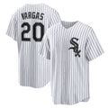 Chicago White Sox #20 Miguel Vargas White Home Replica Baseball Jersey