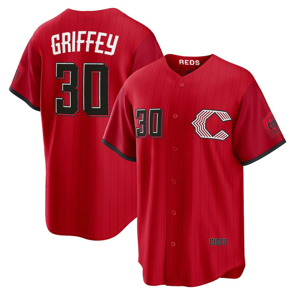 Cincinnati Reds #30 Ken Griffey Jr. Red 2026 City Connect Stadium Baseball Jersey