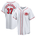 Cincinnati Reds #37 Tyler Stephenson White Home Replica Baseball Jersey