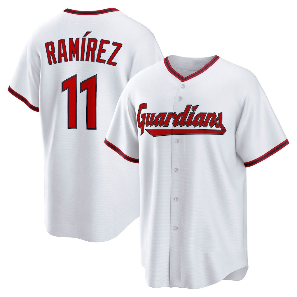Cleveland Guardians #11 José Ramírez White Home Replica Baseball Jersey