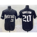 Detroit Tigers #20 Spencer Torkelson Black 'Motor Gothic Edition' Vapor Premier Limited Stitched Baseball Jersey