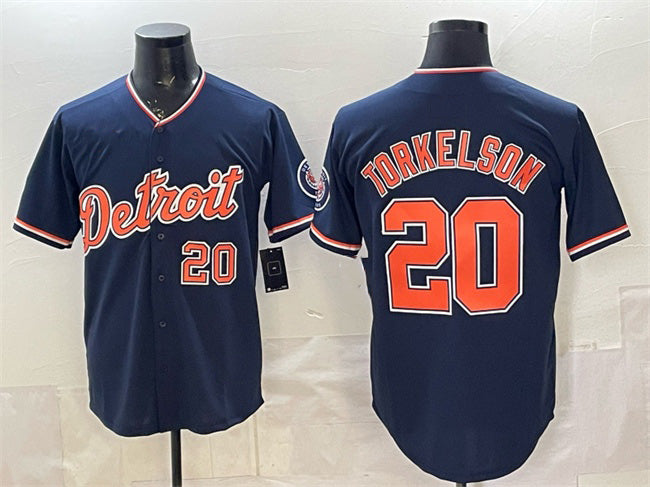 Detroit Tigers #20 Spencer Torkelson Navy 2026 Alternate Vapor Premier Limited Stitched Baseball Jersey