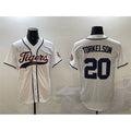 Detroit Tigers #20 Spencer Torkelson White With Patch Cool Base Stitched Baseball Jersey