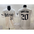 Detroit Tigers #20 Spencer Torkelson White 'Motor Gothic Edition' Vapor Premier Limited Stitched Baseball Jersey