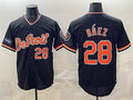 Detroit Tigers #28 Javier Báez Black 2026 Meijer Patch Alternate Vapor Premier Limited Stitched Baseball Jersey