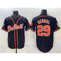 Detroit Tigers #29 Tarik Skubal Black With Patch Cool Base Stitched Baseball Jersey