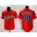 Detroit Tigers #30 Kerry Carpenter Orange With Patch Vapor Premier Limited Stitched Baseball Jersey