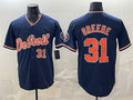 Detroit Tigers #31 Riley Greene Navy 2026 Alternate Vapor Premier Limited Stitched Baseball Jersey