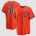 Detroit Tigers #31 Riley Greene Orange Alternate Stitched Baseball Jersey