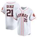 Houston Astros #21 Yainer Diaz White Home Limited Player Baseball Jersey