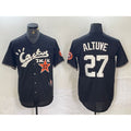 Houston Astros #27 Jose Altuve Black Cactus Jack Cool Baseball Jersey