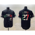 Houston Astros #27 Jose Altuve Black Mexico With World Serise Champions Patch Cool Base Stitched Baseball Jersey