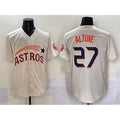 Houston Astros #27 Jose Altuve Cream Throwback Cooperstown Collection Limited Stitched Baseball Jersey