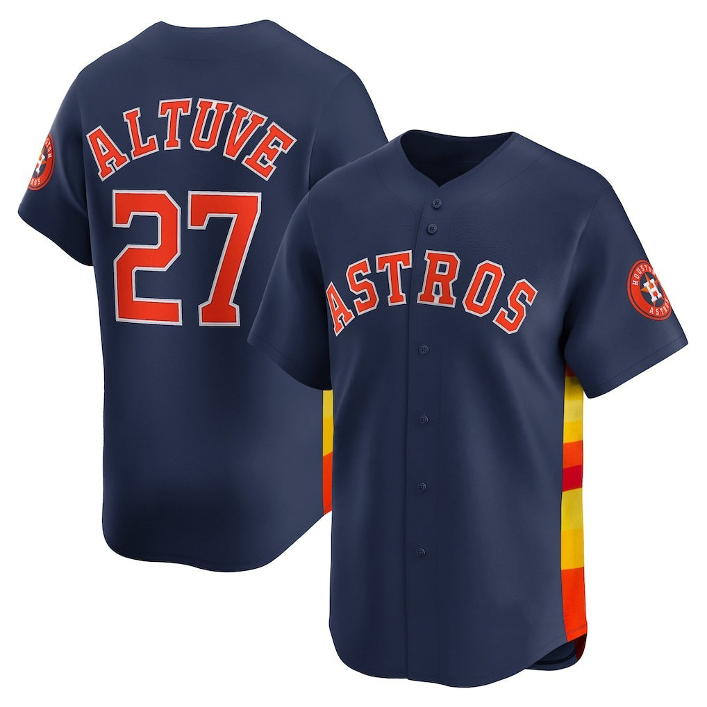 Houston Astros #27 Jose Altuve Navy Alternate Limited Player Baseball Jersey