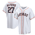 Houston Astros #27 Jose Altuve White 2022 World Series Home Stitched Baseball Jersey