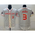 Houston Astros #3 Jeremy Pena Number White 2023 City Connect Flex Base Stitched Baseball Jersey