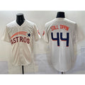 Houston Astros #44 Still Tippin Cream Throwback Cooperstown Collection Limited Stitched Baseball Jersey