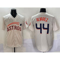 Houston Astros #44 Yordan Alvarez Cream Throwback Cooperstown Collection Limited Stitched Baseball Jersey