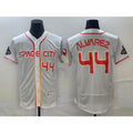 Houston Astros #44 Yordan Alvarez Number White 2023 City Connect Flex Base Stitched Baseball Jersey