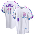 Kansas City Royals #11 Maikel Garcia White 2026 City Connect Stadium Baseball Jersey